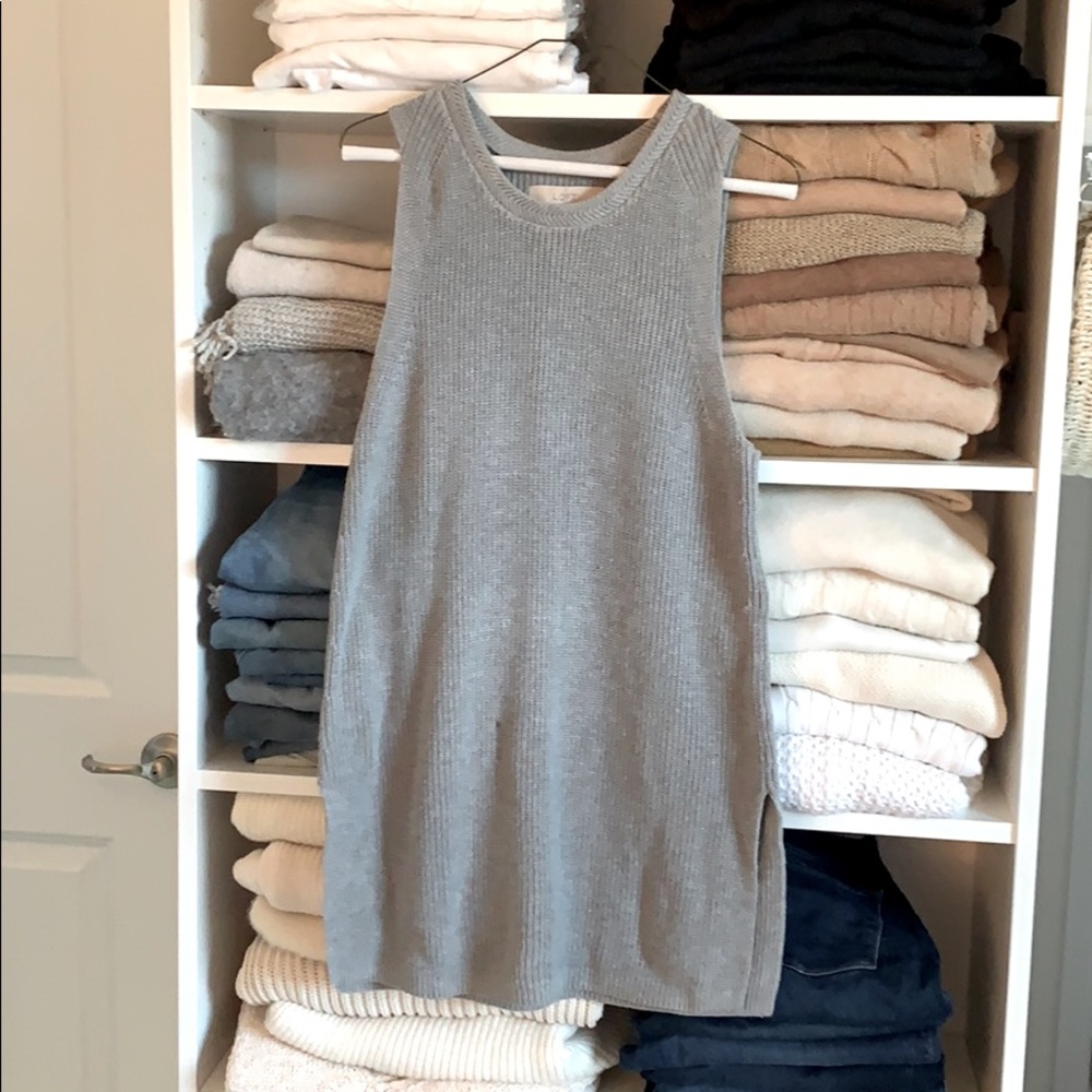 Sleeveless Sweater Tunic
